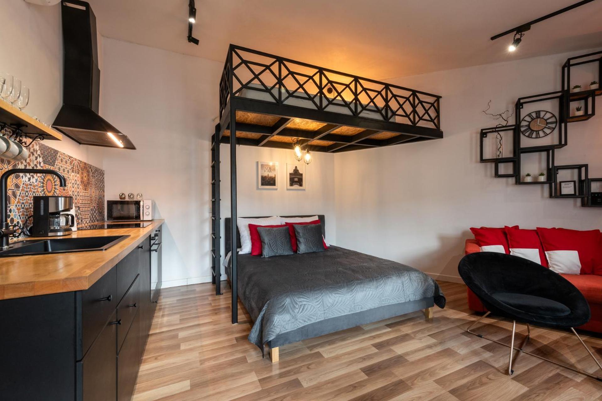 Modern Apartment Arizona Studio Old Town Dietla Balcony Kraków Exteriör bild