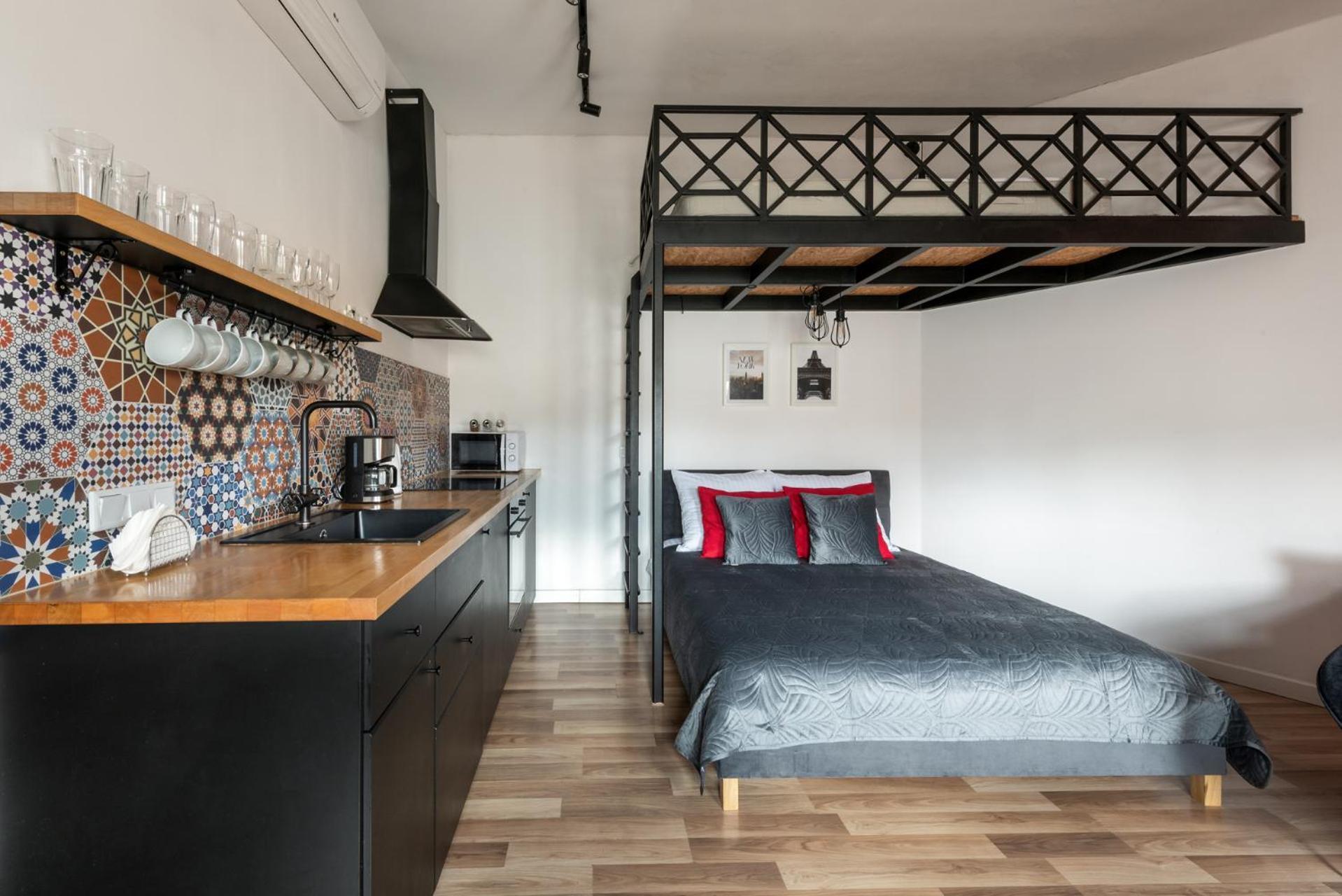 Modern Apartment Arizona Studio Old Town Dietla Balcony Kraków Exteriör bild