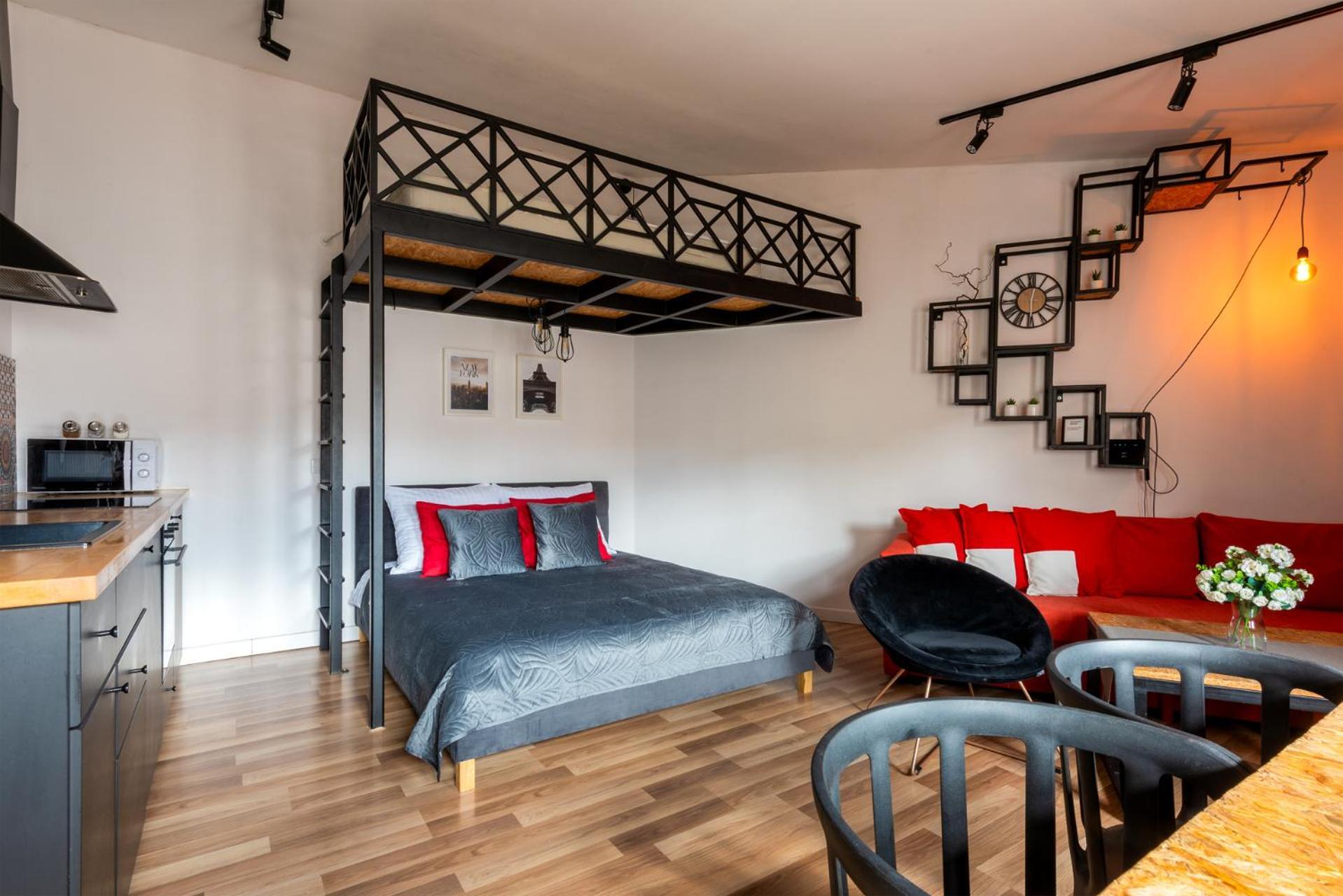 Modern Apartment Arizona Studio Old Town Dietla Balcony Kraków Exteriör bild